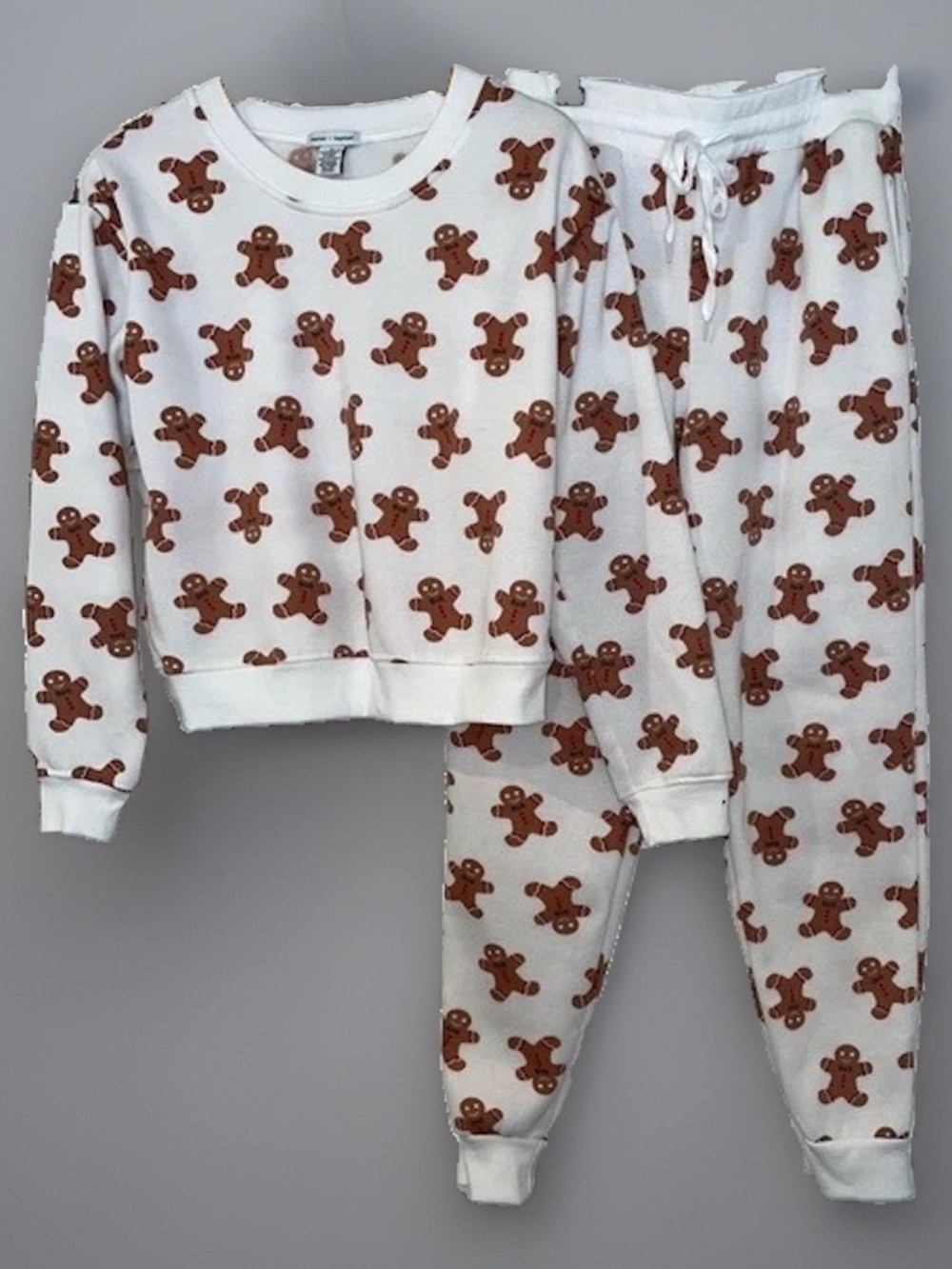 Gingerbread Christmas Jogger Set BETTER TOGETHER Women's Medium WARM & Cozy